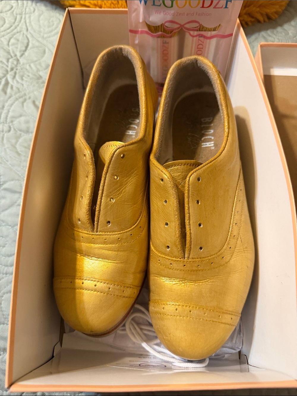 Jason Samuel Smith Women’s Tap Shoes Gold Size 8.5